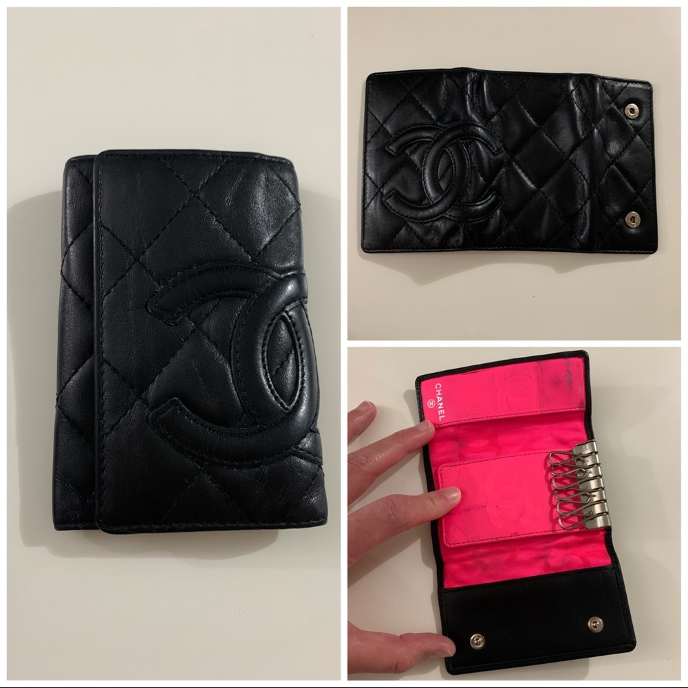 Authentic Chanel Cambon 6 key holder